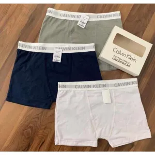 Kit Premium com 3 cuecas boxer em algodão - kit 3 lacoste relevo