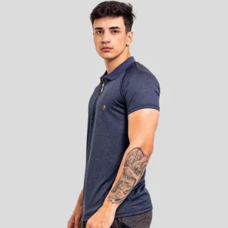 Camiseta Dry Fit Masculina para Academia - Cores Variadas - Azul Marinho