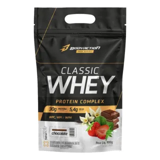 Proteína Whey Classic Bodyaction 900g - Isolada, Concentrada e Hidrolisada - Baunilha