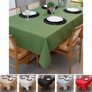 Toalha Retangular Texturatta para Festa - 6 Lugares - 2,10 x 1,50
