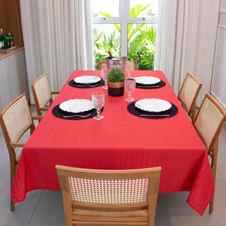 Toalha Retangular Texturatta para Festa - 6 Lugares - 2,10 x 1,50 - Verde