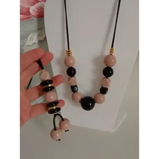 Escolha vários modelos de maxi colar feminino - Preto amêndoa