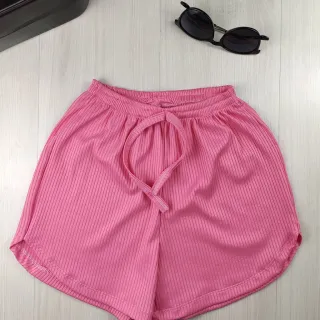 Cores Variadas Canelado Curto Soltinho para Malhar na Academia - Azul Marinho