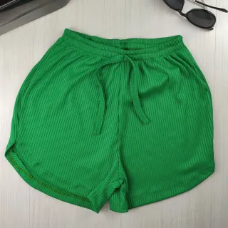 Cores Variadas Canelado Curto Soltinho para Malhar na Academia - Azul Marinho