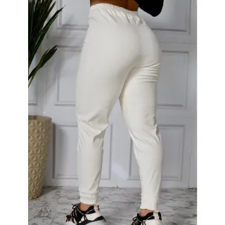 Promoção Calça Feminina Jogger Corino Inverno Blogueira - Bege