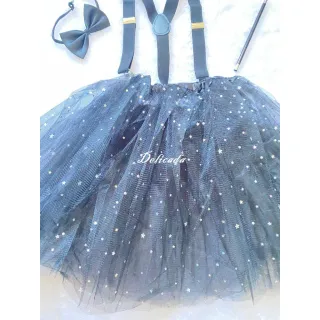 Feminina Mágica Fantasia Adulto para Festas de Carnaval Circo - Preta