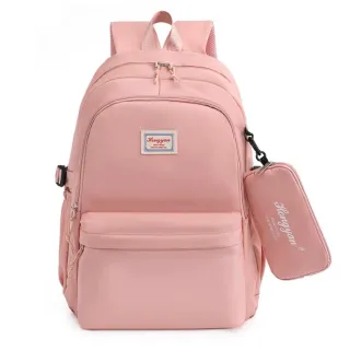 Moda Casual Universitária: Mochila Feminina Unissex para Viagem Escolar 666-4 - Roxo Escuro