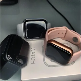 Relógio inteligente masculino com notificações de redes sociais - ENVIO IMEDIATO - Azul Marinho