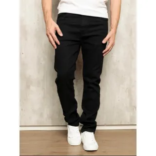 Calça Slim Masculina Premium Black Jeans Amaciada com Elastano - Preto