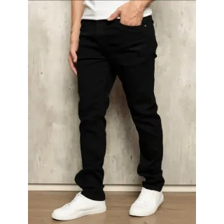Calça Slim Masculina Premium Black Jeans Amaciada com Elastano - Preto