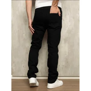 Calça Slim Masculina Premium Black Jeans Amaciada com Elastano - Preto