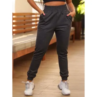 Flanelada Feminina Calça Moletom GG ao P - Chumbo