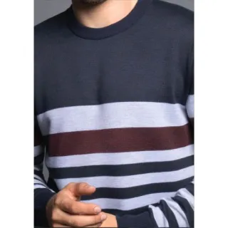 Lã Masculino Tricot Suéter Blusa - G