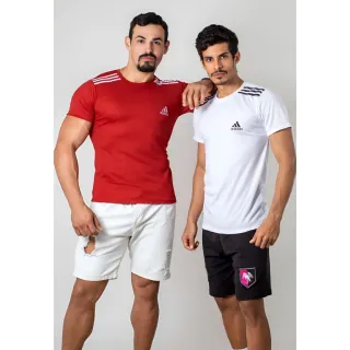 DryFit Esportiva Masculina Camiseta - Cinza