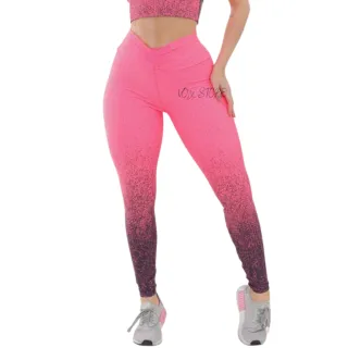 Legging Feminina Degrade para Academia, Ginástica e Caminhada - Azul