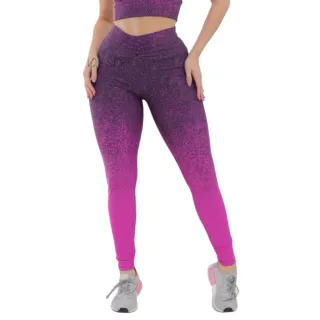 Legging Feminina Degrade para Academia, Ginástica e Caminhada - Azul