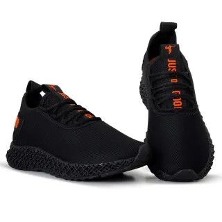 Fitness Tênis Masculino\ Feminino Para Caminhada Academia - Back\laranja