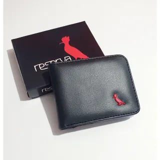 Carteira Slim Masculina com Zíper, porta cartões e dinheiro - BB