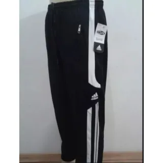Calça Esportiva Casual Treino Bolsos Zíper - Preto