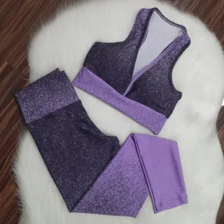 Roupa de Treino Feminina: Conjunto Legging e Top Fitness para Academia - Verde água