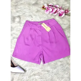 Shorts Alfaiataria Feminino Social 9251 - Vermelho
