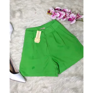 Shorts Alfaiataria Feminino Social 9251 - Vermelho