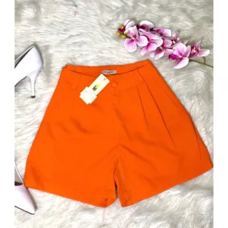 Shorts Alfaiataria Feminino Social 9251 - Vermelho