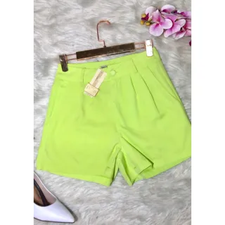 Shorts Alfaiataria Feminino Social 9251 - Vermelho