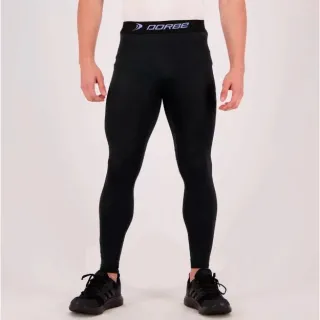 Proteção UV 50+ Calça Térmica Masculina Compressão Poliamida Esportiva - Preto
