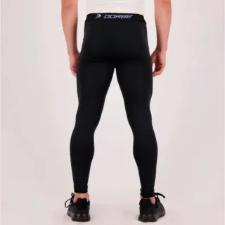 Proteção UV 50+ Calça Térmica Masculina Compressão Poliamida Esportiva - Preto