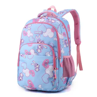 Bolsa Mochila Feminina Escolar Juvenil Adulto 6081 - 6081 azul claro