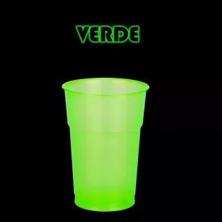 Festa Balada Copos Neon Descartáveis 300ml - Kit com 50 Unidades - Rosa