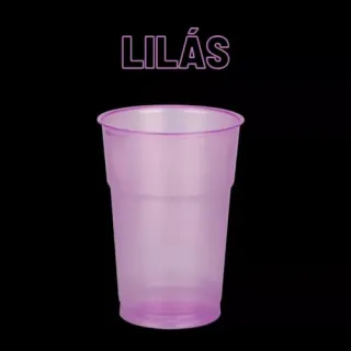 Festa Balada Copos Neon Descartáveis 300ml - Kit com 50 Unidades - Rosa