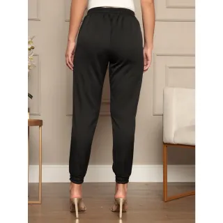 Elegance Feminina Jogger Calça Alfaiaria - Bege
