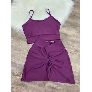 ALÇA RETA Conjunto Fitness - Empina bumbum - Vermelho