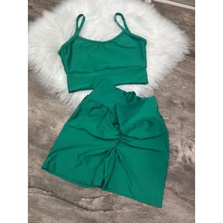 ALÇA RETA Conjunto Fitness - Empina bumbum - Vermelho