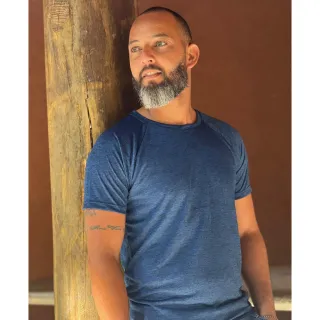 Treino Fitness Camiseta Masculina Dry Fit Mesclas Academia - ROSA MESCLA