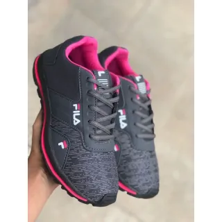 SOLA PRETA Tênis Casual e Esportivo Feminino e Masculino - PRETO/VERMELHO