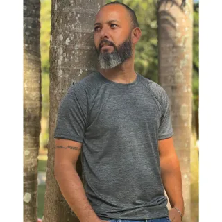 Treino Fitness Camiseta Masculina Dry Fit Mesclas Academia - ROSA MESCLA