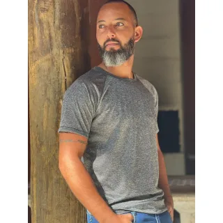 Treino Fitness Camiseta Masculina Dry Fit Mesclas Academia - ROSA MESCLA