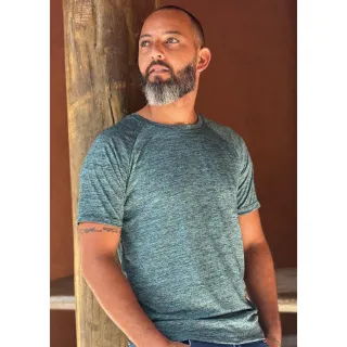 Treino Fitness Camiseta Masculina Dry Fit Mesclas Academia - ROSA MESCLA