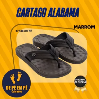 Chinelo Confortável Masculino Cartago Alabama - Grendene - Preto