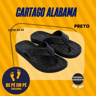 Chinelo Confortável Masculino Cartago Alabama - Grendene - Preto