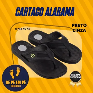 Chinelo Confortável Masculino Cartago Alabama - Grendene - Preto
