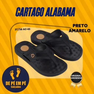 Chinelo Confortável Masculino Cartago Alabama - Grendene - Preto