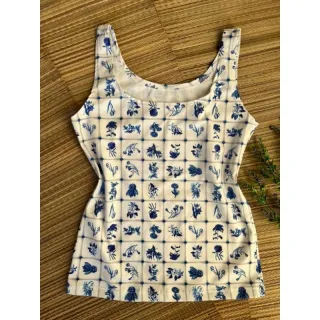 Suplex feminino regata camiseta - Branca