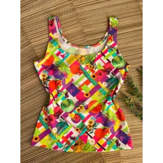 Suplex feminino regata camiseta - Branca