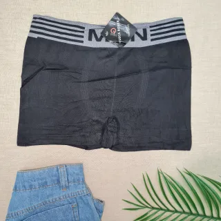 Boxer Adulto Lisa Microfibra Kit 12 Cuecas Masculinas - Estampa
