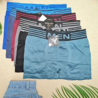 Boxer Adulto Lisa Microfibra Kit 12 Cuecas Masculinas - Estampa