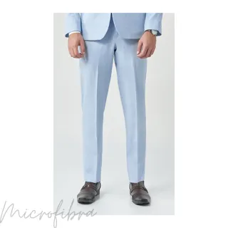 Promoção! Calça Executivo Azul Serenity em Microfibra Premium - 54